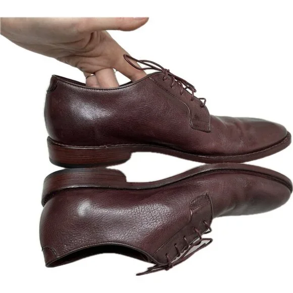 Paul Smith Men’s 'Chester' Flexible Travel Derby Shoes Burgundy US 9 UK 8 EU 42